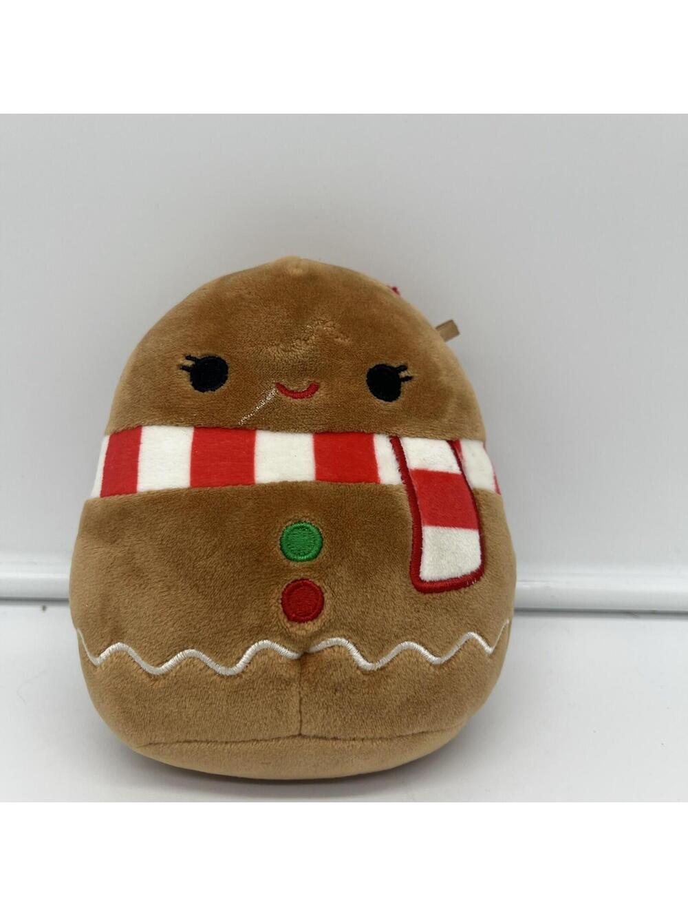 RARE Squishmallow Gingerbread Girl "Gina" Plush 5" Christmas READ